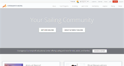 Desktop Screenshot of courageoussailing.org